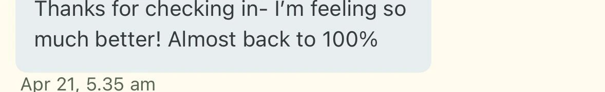 Ali's original message