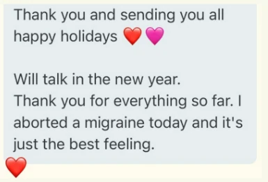 Chelsea's original message