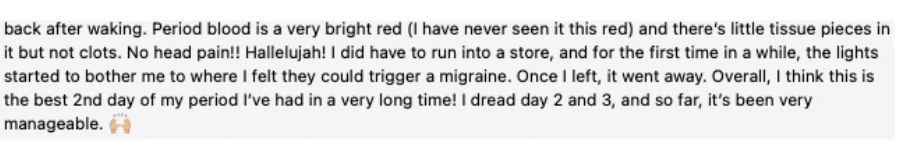 Manda's original message