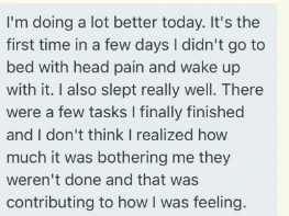 Shari's original message, part 1