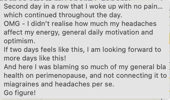 Tamara's original message, part 2